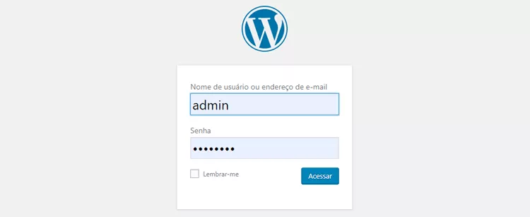 login no wordpress