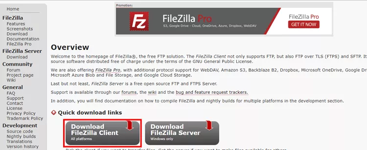 Filezilla