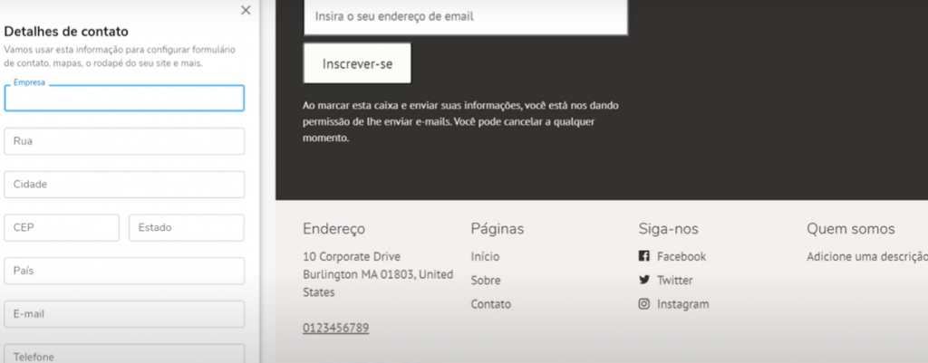 criador de sites