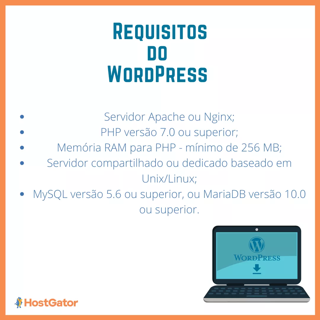 Requisitos mínimos de sistema para WordPress 5.7