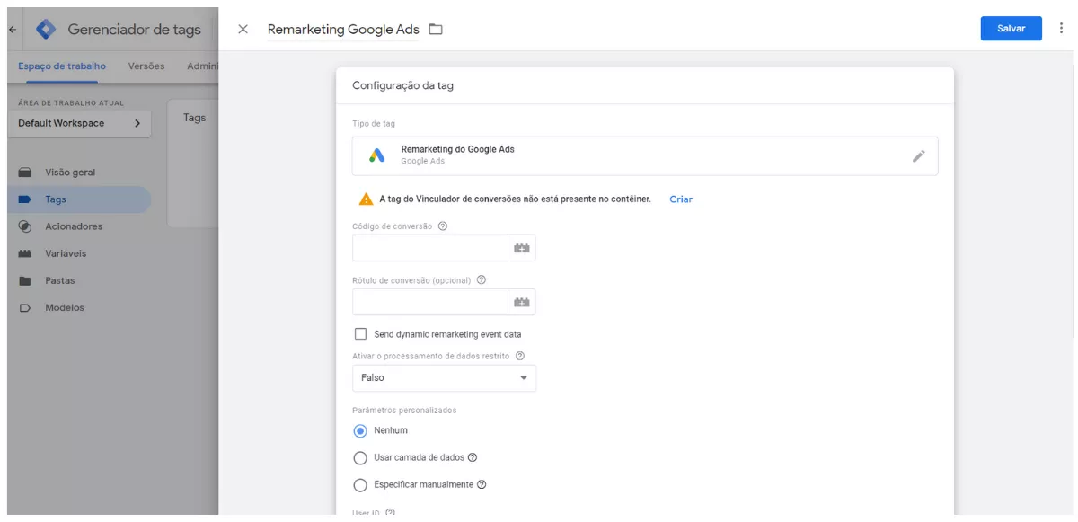 Códigos de Remarketing do Google Ads e Facebook Ads no GTM - HostGator