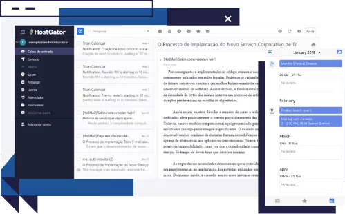 Interface do Titan Mail - HostGator Interface do Titan Mail - HostGator