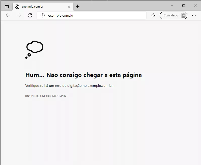 edge DNS_PROBE_FINISHED_NXDOMAIN