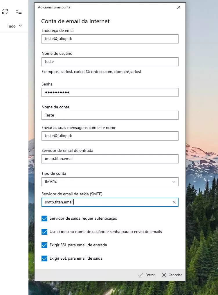 titan windows mail