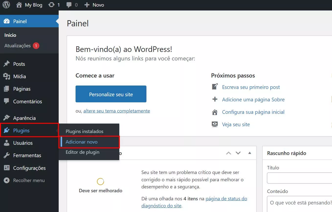 Adicionar novo plugin