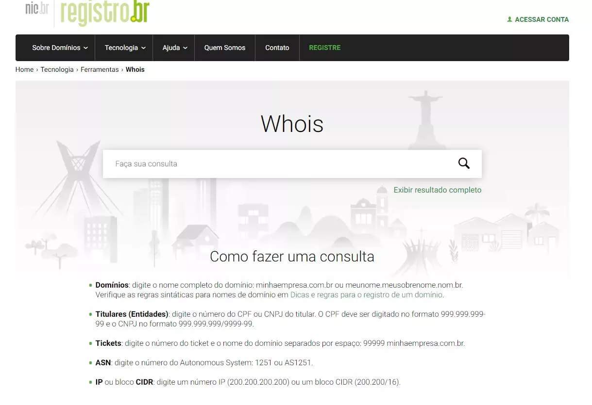 whois registro.br