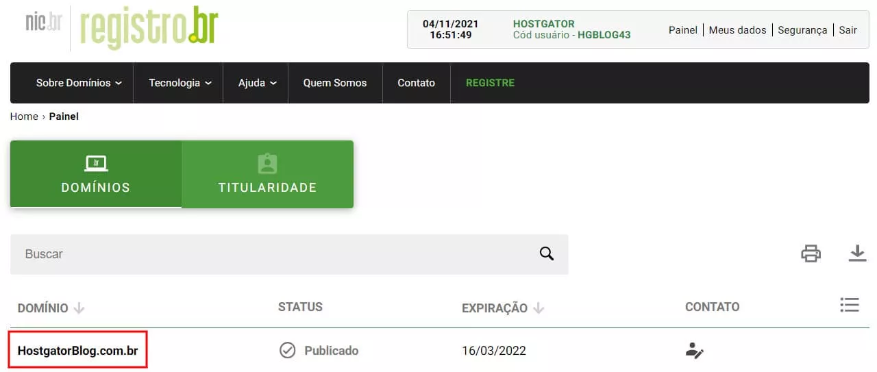 aba dominios painel registro.br