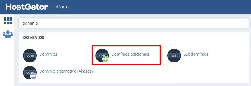 dominios adicionais cpanel