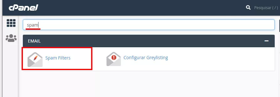 Spam FIlters cPanel