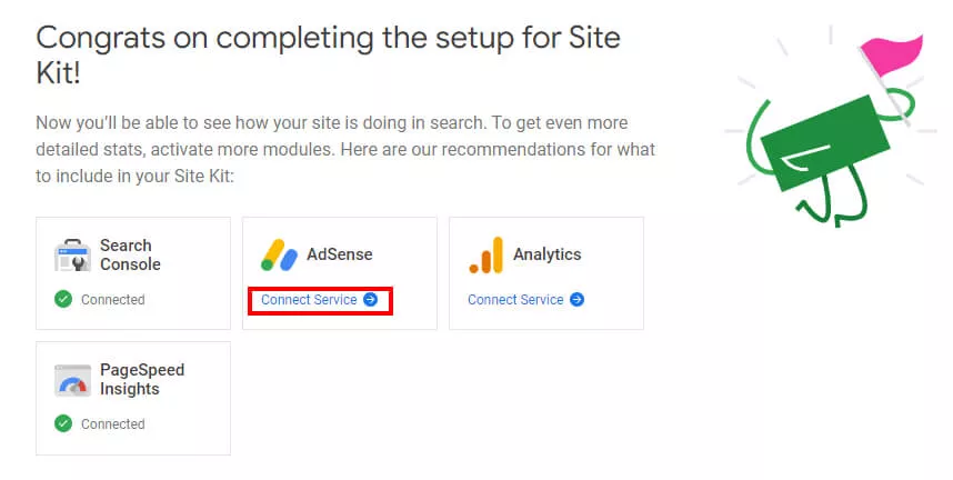 conectando o Google AdSense ao site kit