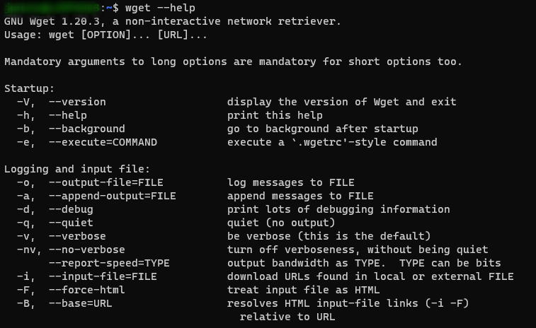 Manual do comando wget