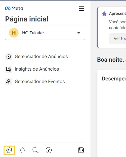 Facebook entrar página inicial