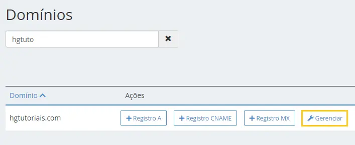 Gerenciar a zona de DNS de um domínio