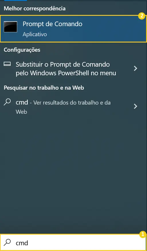 Mais de dez maneiras de abrir o Prompt de Comando no Windows 10