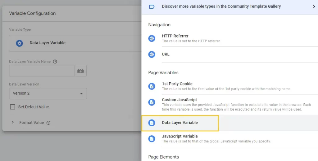 Data layer variable para aviso cookies wordpress