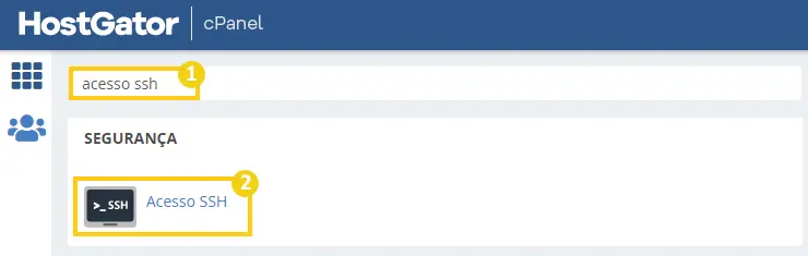 Acesso SSH no cPanel