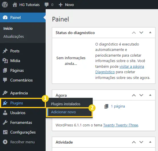 Adicionar plugin no WordPress