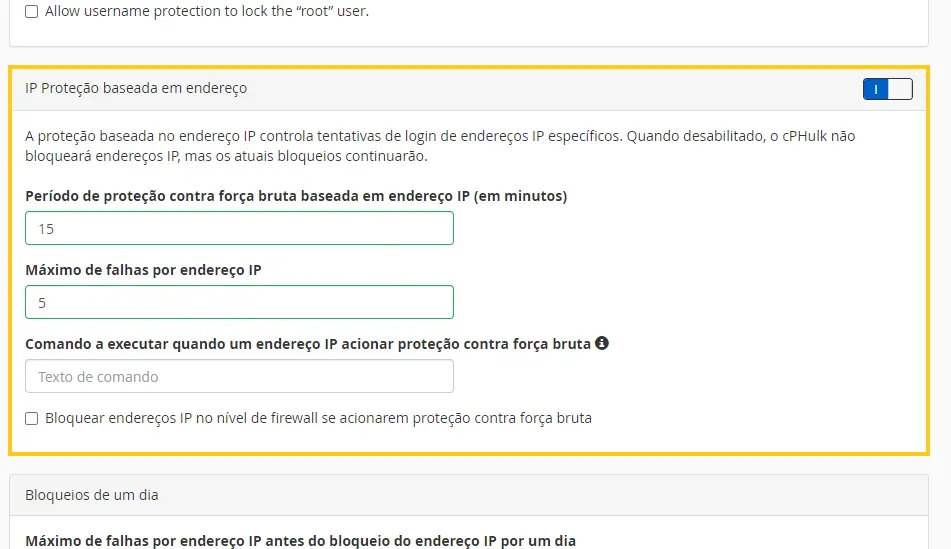 IP Proteção baseada em endereço