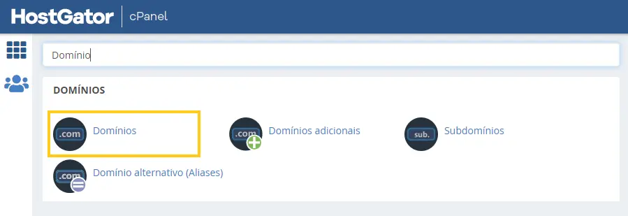 Domínio no cPanel