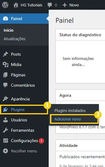 Adicionar novo plugin no WordPress