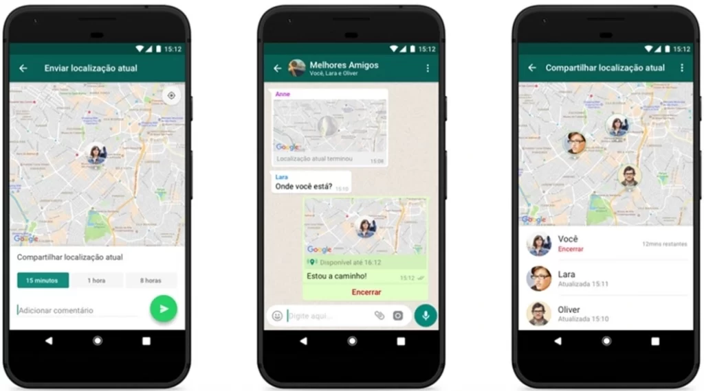 mandar localização pelo whatsapp