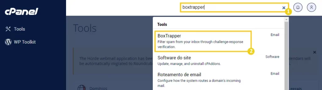 Boxtrapper cPanel