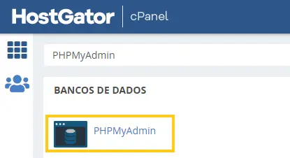 cPanel > PHPMyAdmin