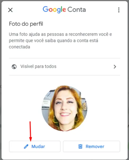 Alterar foto do Google Workspace