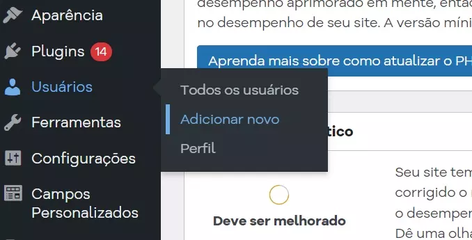 Alterar nome de usuário no WordPress