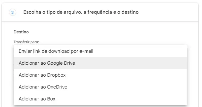 Backup do Google Workspace