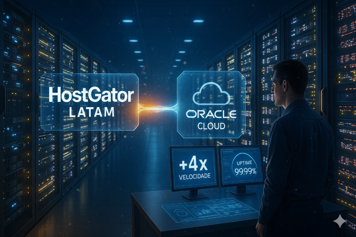 HostGator na Oracle Cloud: sites até 4x mais rápidos e muito mais estáveis
