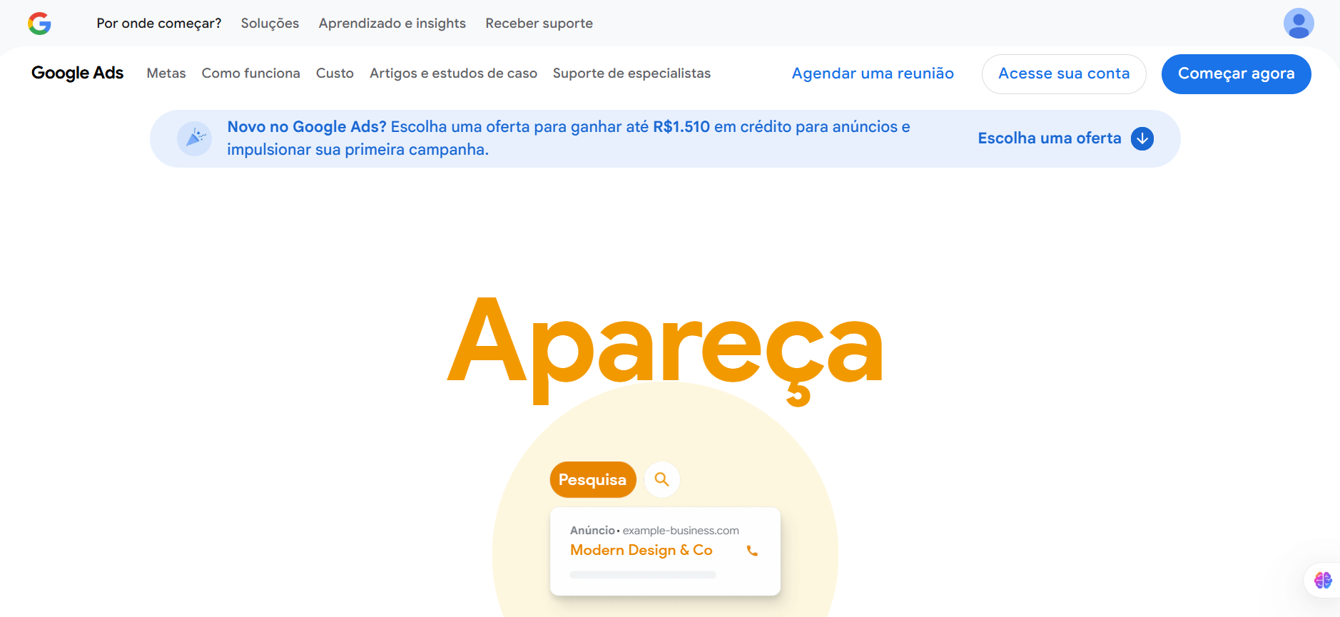 Acesso ao Google ADS