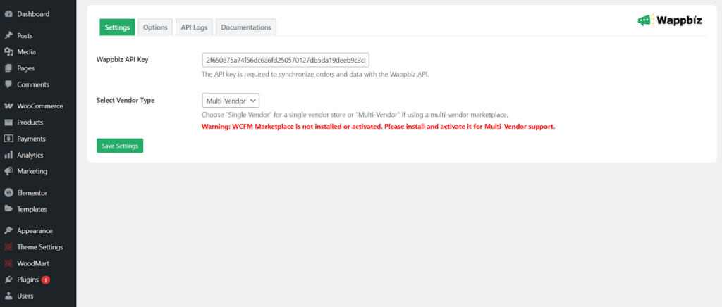 Wappbiz (WooCommerce) - exemplo