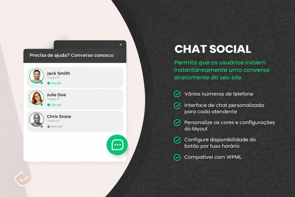 Social Chat &ndash; Click to Chat App Button